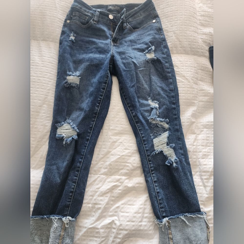 Judy Blue Relaxed Fit Cropped Denim